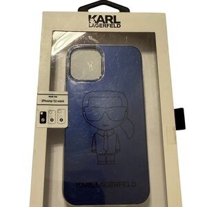 Karl Lagerfeld Blue iPhone 12 Mini Case